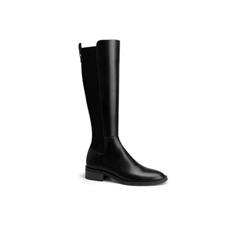 Tenmix Women Non Slip Winter Knee High Shoes Walking Comfort Fashion Chelsea Boot Office Black Knee  | Walmart (US)