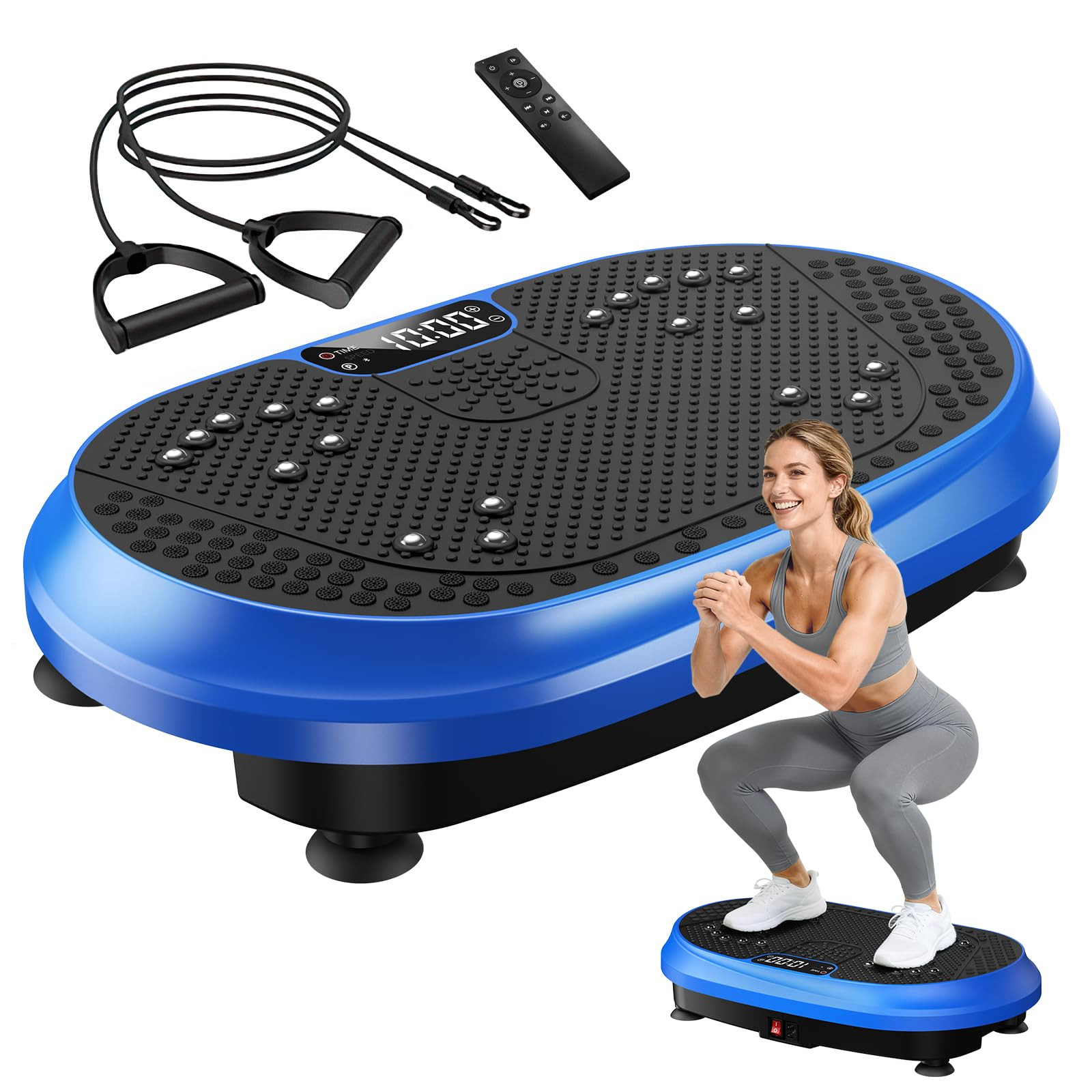 Vibration Plate Exercise Machine, Vibrating Fitness Platform for Lymphatic Drainage, Full Body Sh... | Amazon (US)