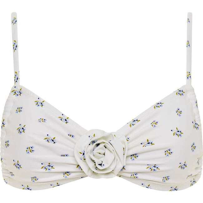 Montce Swim | Devin Rosa Bikini Top, Heidi Floral (Florals, Size Medium) | Maisonette | Maisonette