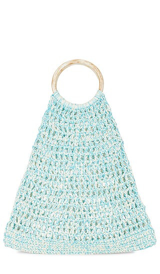 Two Tones Hand Crochet Bag with Bone Handle | Revolve Clothing (Global)