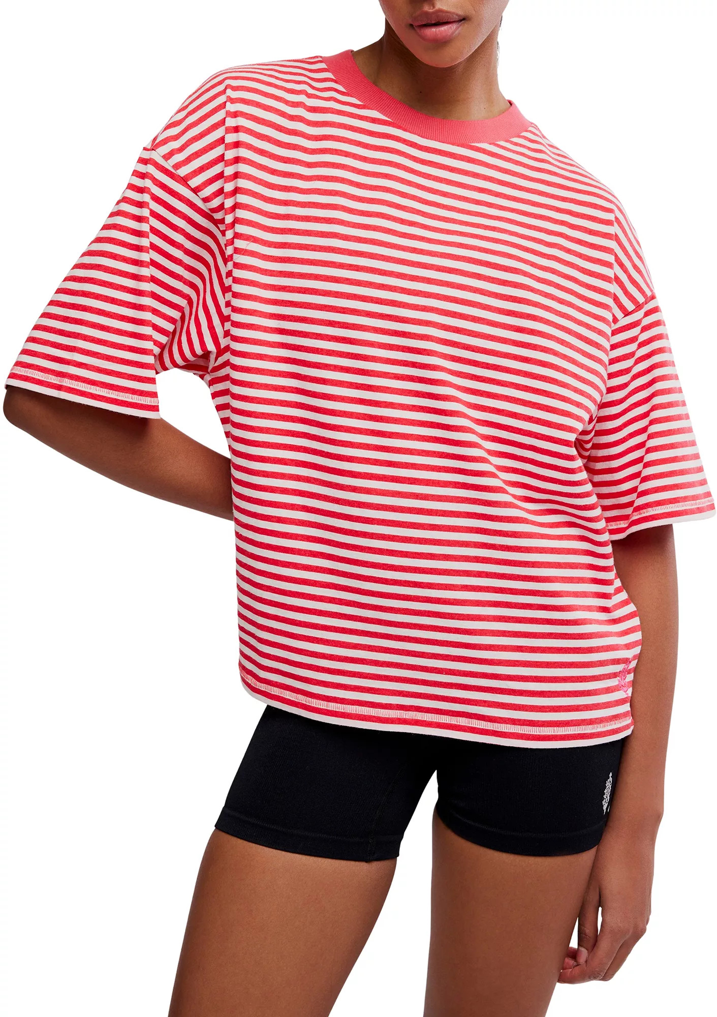 FP Movement Women's Tackle Printed Tee, XL, Grapefruit Bloom Stripe | DICK'S Sporting Goods