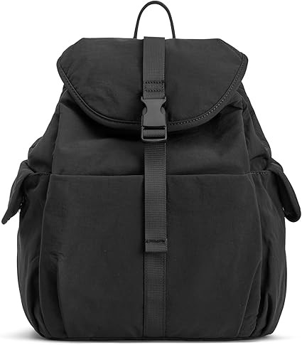 G4Free Small Backpack for Women, Nylon Casual Daypack for Work Travel Campus, Black | Amazon (US)