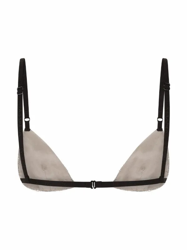 Dolce & Gabbanacrystal mesh triangle bra | Farfetch (BR)