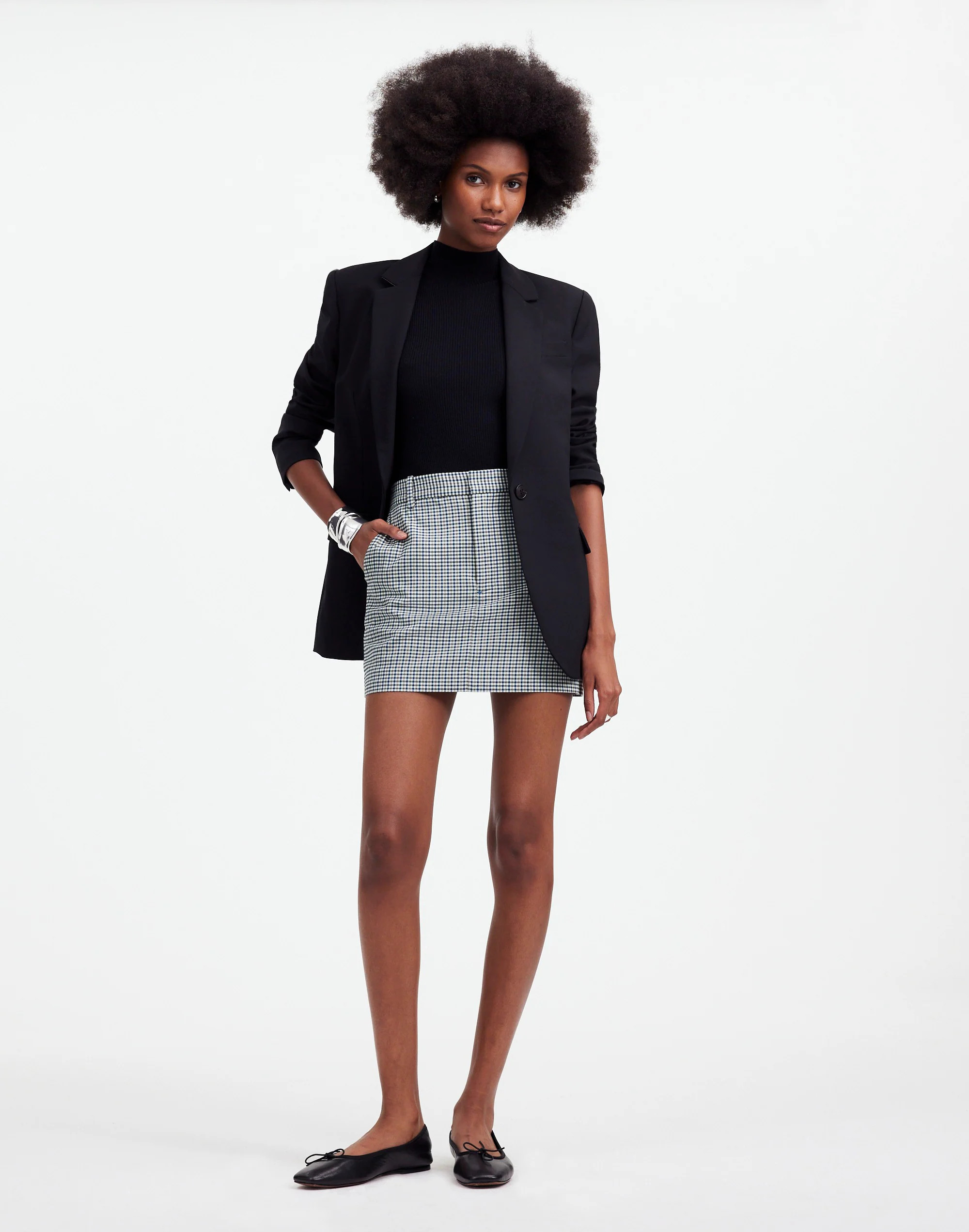 Suiting Mini Skirt in Yarn-Dyed Plaid | Madewell | Madewell