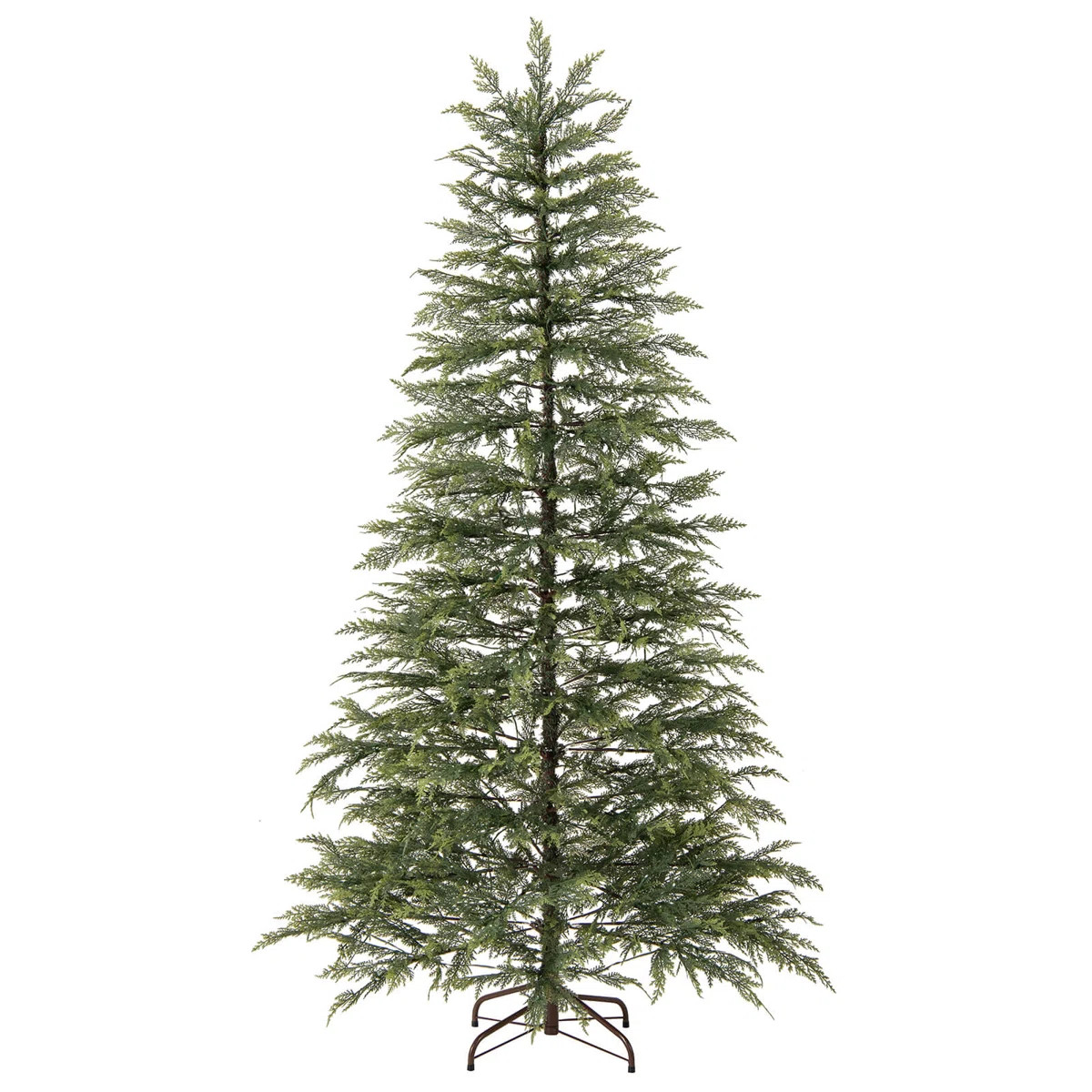 8 FT Artificial Christmas Tree with 470 Warm White LED Lights, 1470 Branch Tips | Wayfair North America