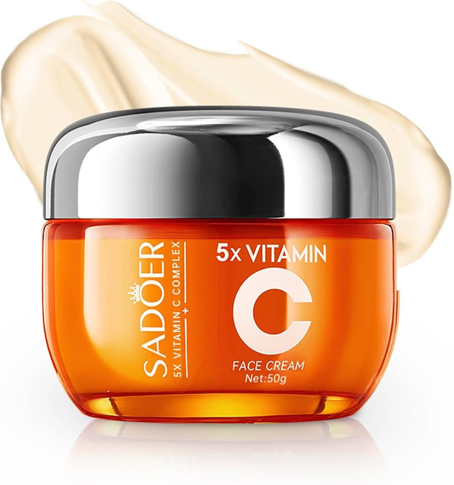 Vitamin C Face Cream,Niacinamide & Hyaluronic Acid,Hydrating Moisturizer for Glowing Skin, Dark S... | Amazon (US)