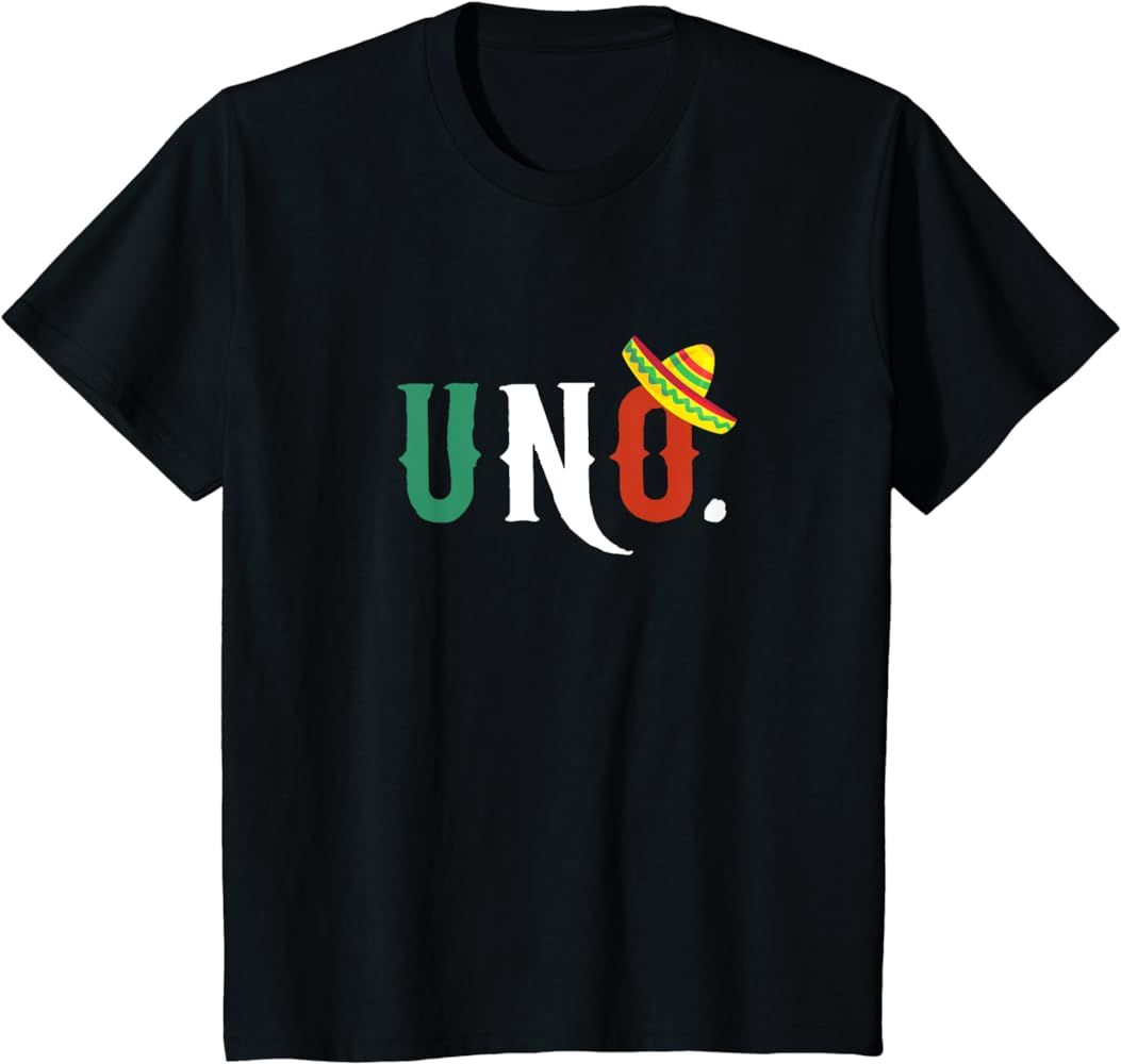 Kids 1 Year Old Mexican Fiesta Birthday Theme Uno Ano 1st Gift T-Shirt | Amazon (US)