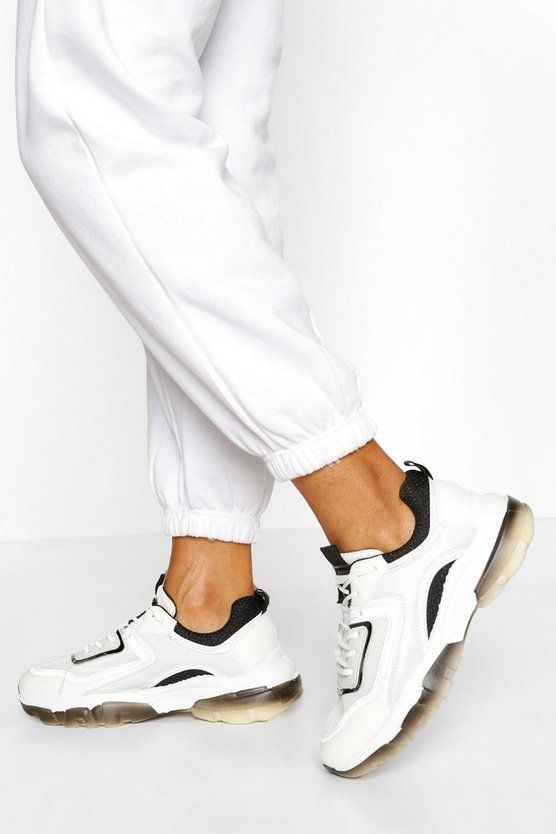 Chunky Lace Up Sneakers | Boohoo.com (US & CA)