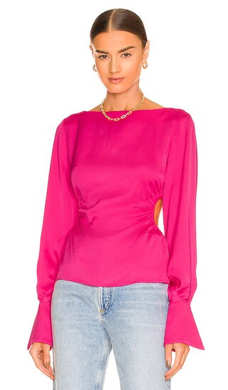 Marlene Blouse in Pink | Revolve Clothing (Global)
