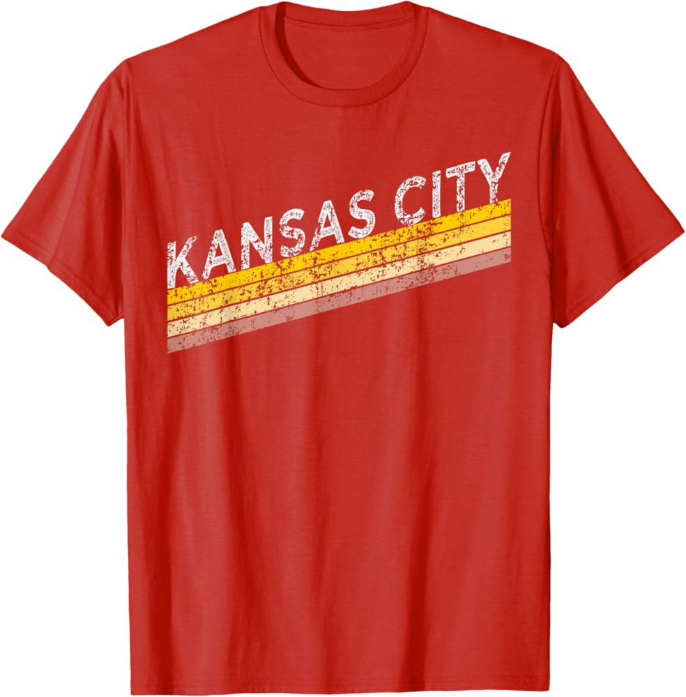Kansas City Retro Vintage Apparel KC T-Shirt | Amazon (US)