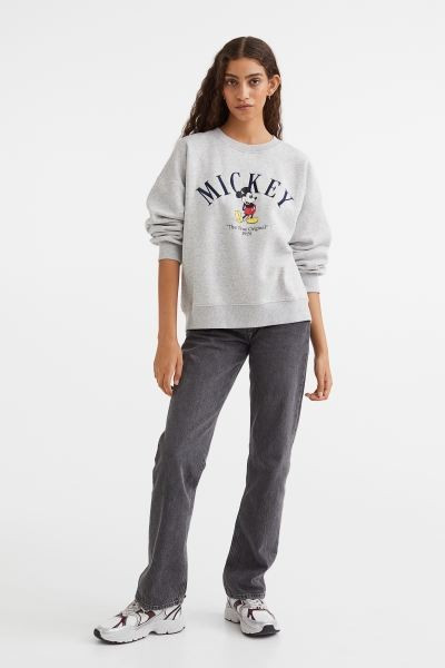 Sweatshirt with Motif | H&M (US + CA)