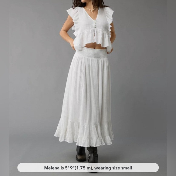 AE High-Waisted Tiered Maxi Skirt | Poshmark