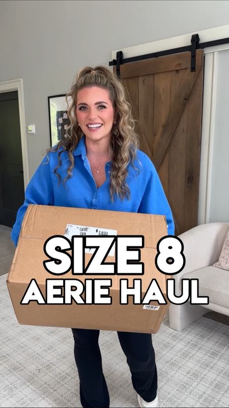 Aerie haul sizing info: 
Wearing my true size M in everything for a comfy fit. 🫶🏼 exception: sized up 1
To the L in the black cropped bra. Wearing the regular length in the flared leggings & I’m 5’5

Aerie haul! 😍🫶🏼 so many things are on major sale rn and this haul is SO GOOD y’all!!!! Bringing back the buttery soft + comfy in the best way 🤌🏼 the satin cargos are SO CUTE & the waist is so stretchy and comfy. Wearing with the softest, cashmere feel sweater - tons of stretchy & oversized - so perfect with flared leggings too. 🫡  The pink pajamas at the end are BUTTERY soft dove perfection - you’re going to be obsessed!!!! Y’all have to let me know what your faves are from this aerie haul! 👇🏼 Linking everything for y’all with sizing info on the @shop.ltk app and you can get to my LTK by clicking the link in my Instagram bio! ✨

Direct URL: 

@aerie #aerie #aeriereal #aeriepartner #aeriehaul #liketkit #ltksalealert #fallhaul #oversizedtee #grwmreel #clothinghaul #outfitreel #size8 #midsizestyle #midsizefashion #momoutfit  #flannelshirts #flarepants #flaredpants #cargopants #comfypants #loungewear #stretchypants #butterysoft #sizemedium

#LTKSeasonal #LTKsalealert #LTKfindsunder50