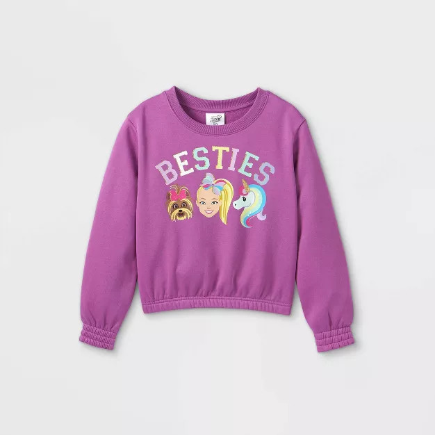 Girls' JoJo Siwa Sweatshirt - Purple | Target