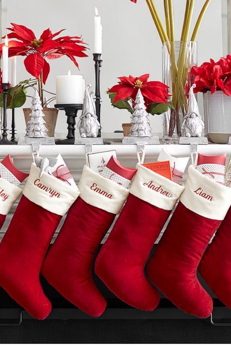 Our new stockings! Obsessed. We got the white/red combo and then the red/white combo. We got size Medium & did the monogram option! 

#LTKHoliday #LTKSeasonal #LTKhome