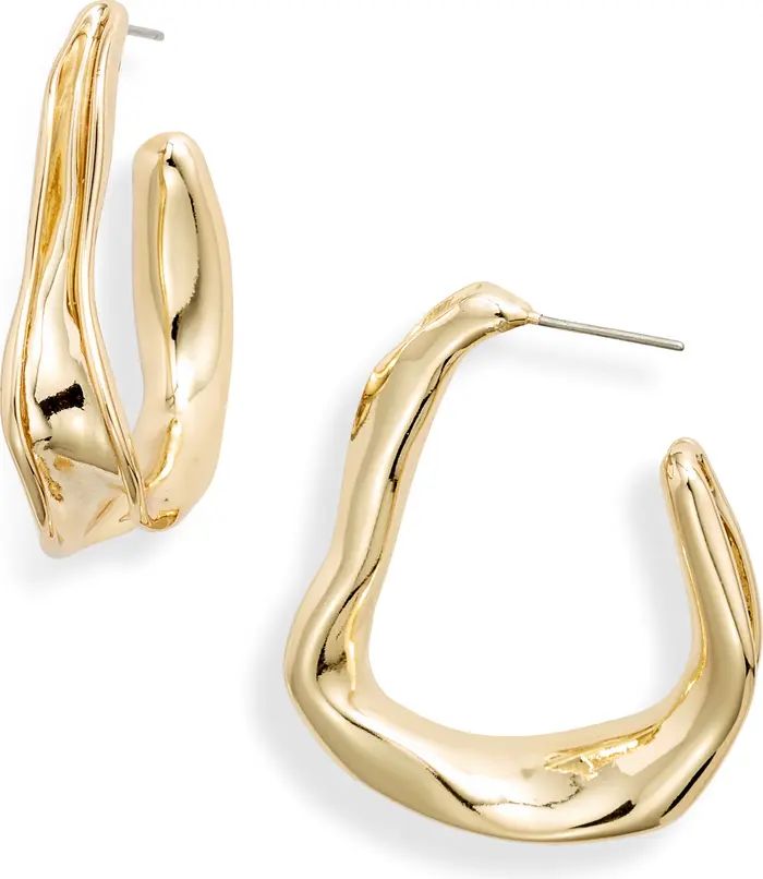 Nordstrom Wavy Hoop Earrings | Nordstrom | Nordstrom