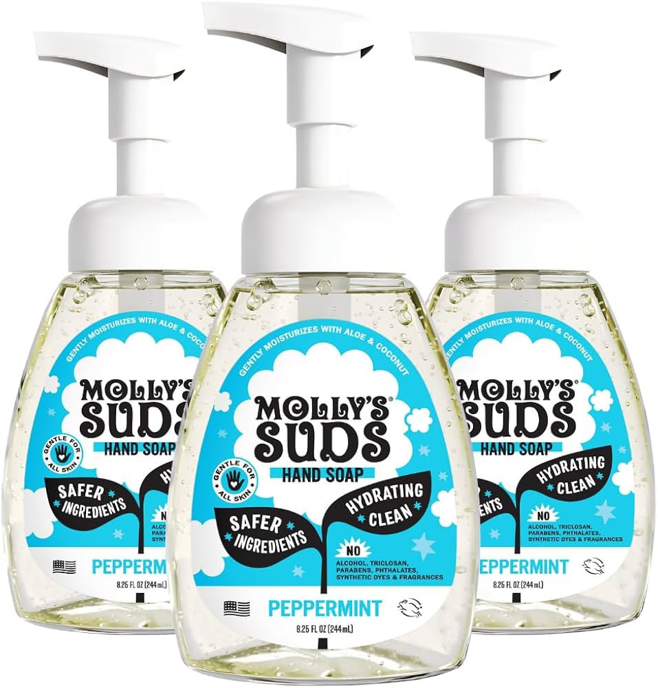 Molly's Suds Foaming Hand Soap - Made with Aloe and Coconut Oil | Moisturizing Hand Wash | Clean ... | Amazon (US)