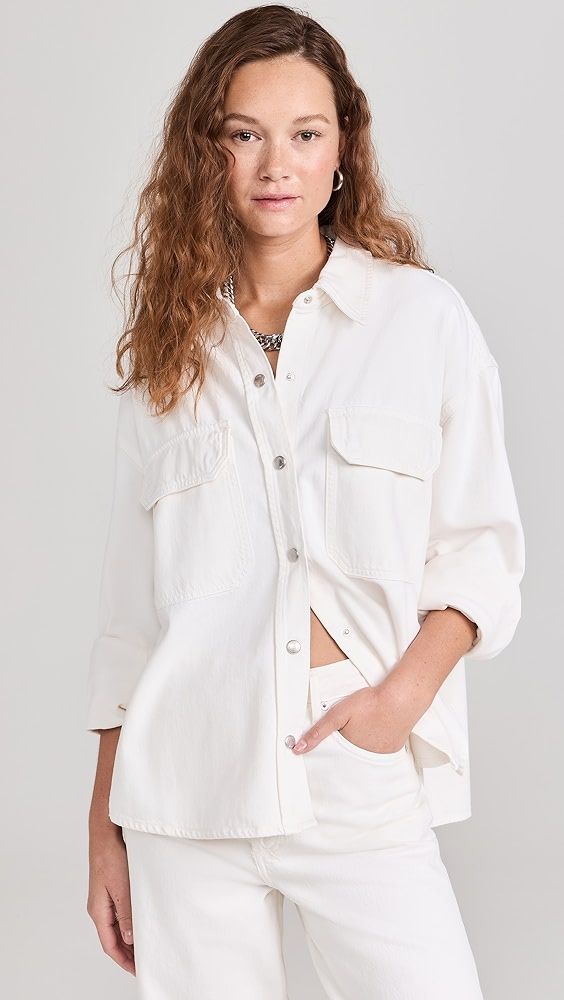 AGOLDE Gwen Slice Shirt | Shopbop | Shopbop