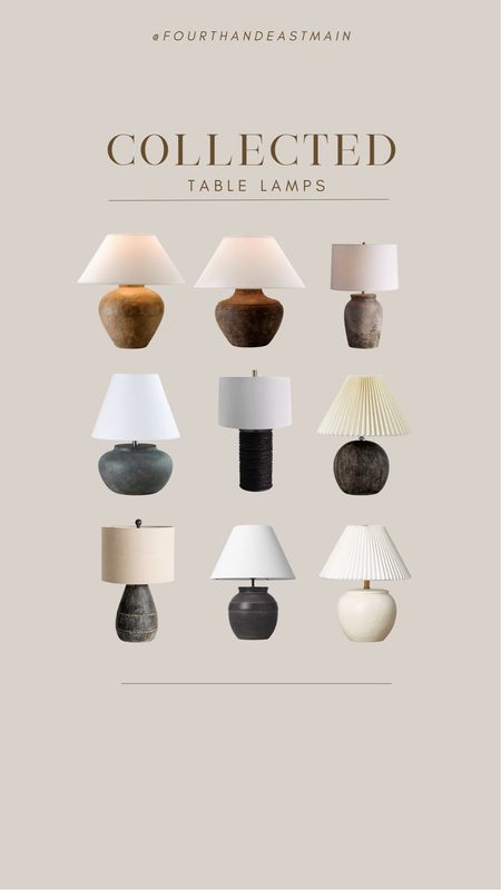 collected // table lamps 🤎

#LTKhome