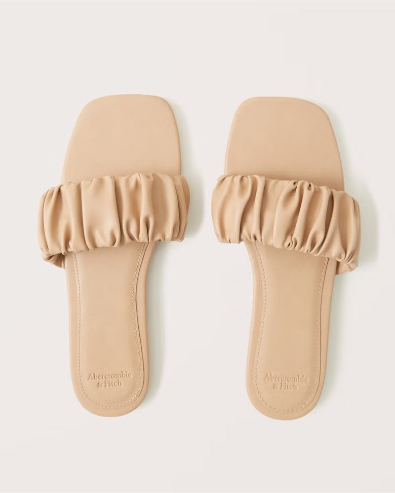 Women's Ruched Sandals | Women's Swimwear | Abercrombie.com | Abercrombie & Fitch (US)