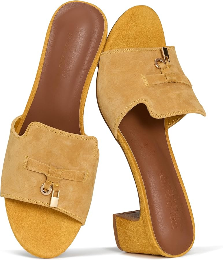 Project Cloud 100% Genuine Leather Sandals Women Footwear - Memory Foam Insole & Non-Slip Women S... | Amazon (US)