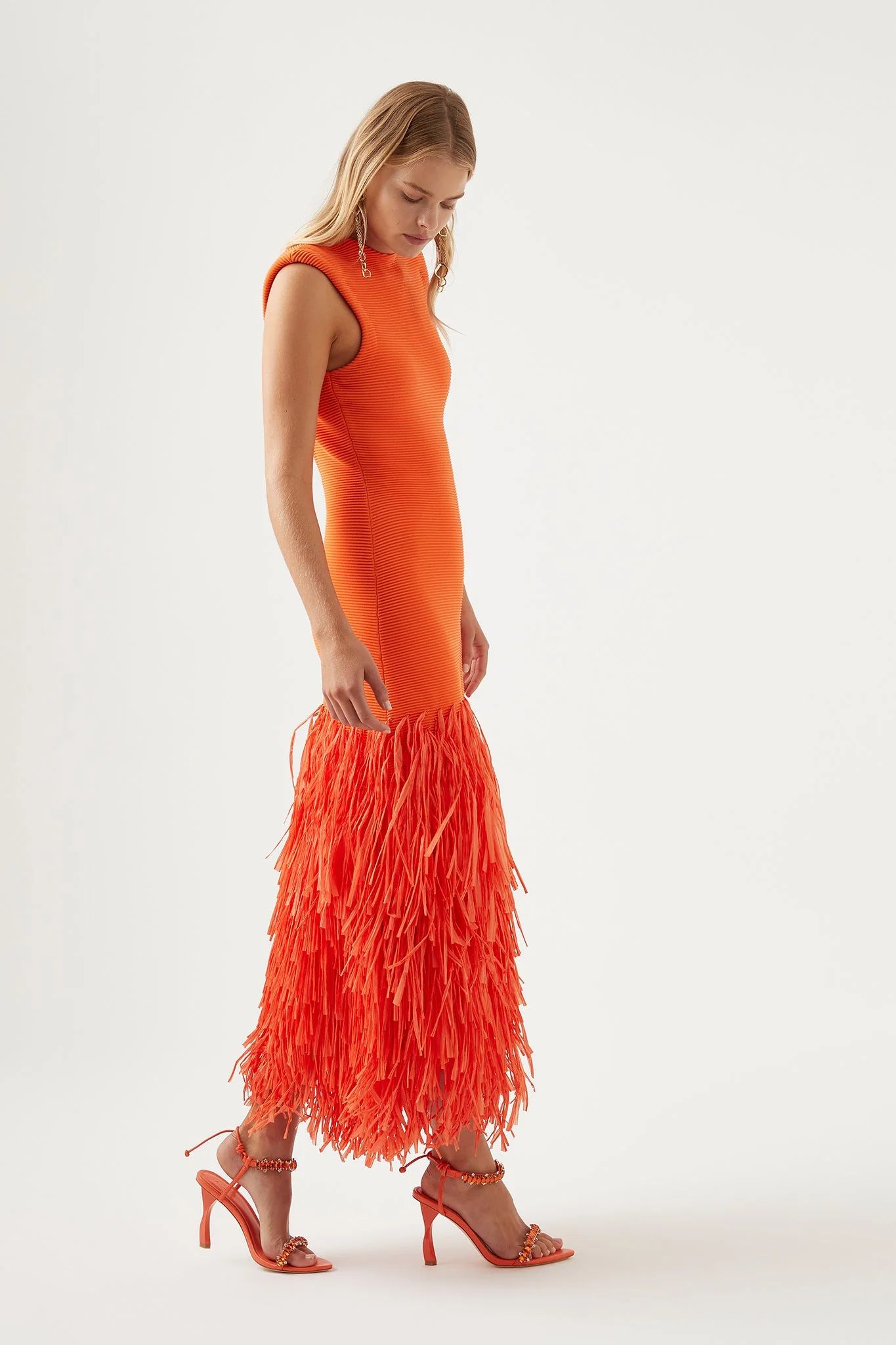 Rushes Raffia Knit Midi Dress | Aje.(Global)