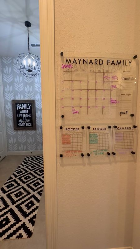 Chore charts and family calendars to keep us organized. The best for busy moms and on the go families. Acrylic handmade calendar. Small business favorite  

#LTKVideo #LTKfamily #LTKhome