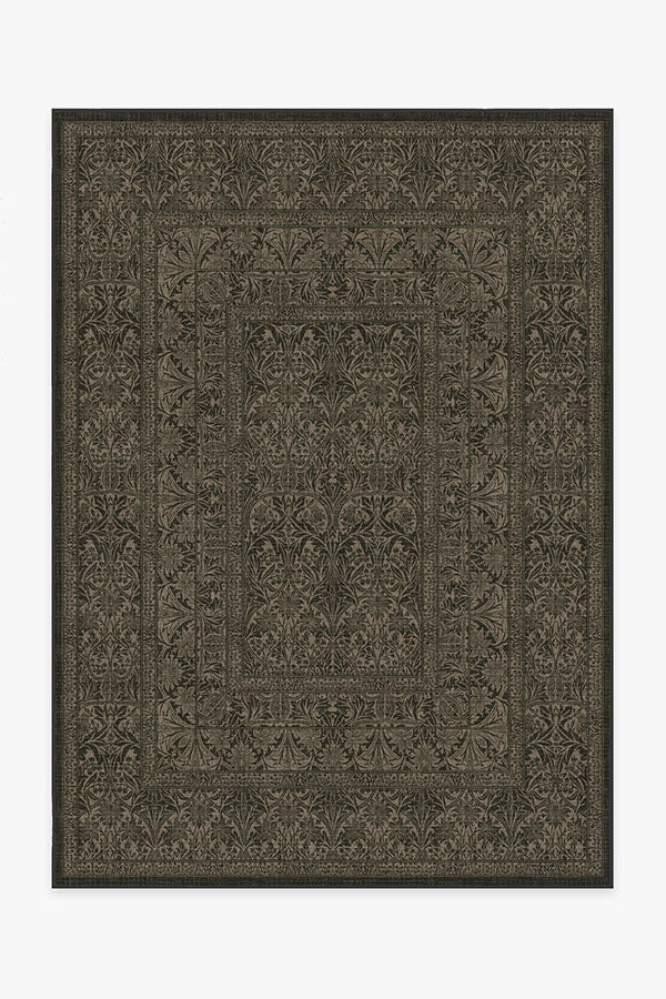 Morris & Co. Bluebell Soft Black Rug | Ruggable