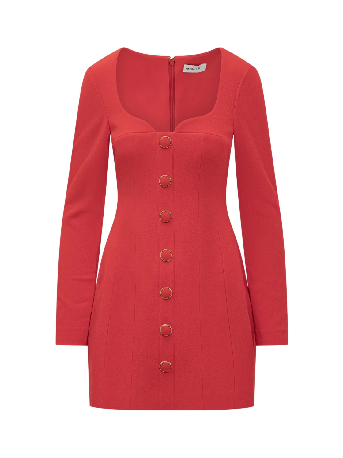 Rebecca Vallance Cameron Buttoned Mini Dress | Senser US