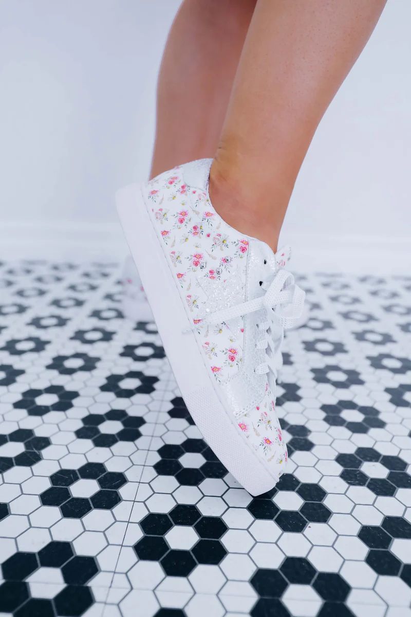 Supernova Ditzy Floral Sneaker By Corky's | Whiskey Darling Boutique