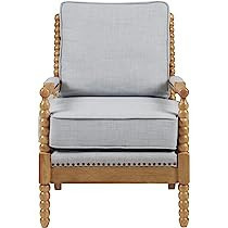 Madison Park Donohue Midcentury Modern Accent Chairs Padded Solid Wood Armrest and Frame Oakwood ... | Amazon (US)
