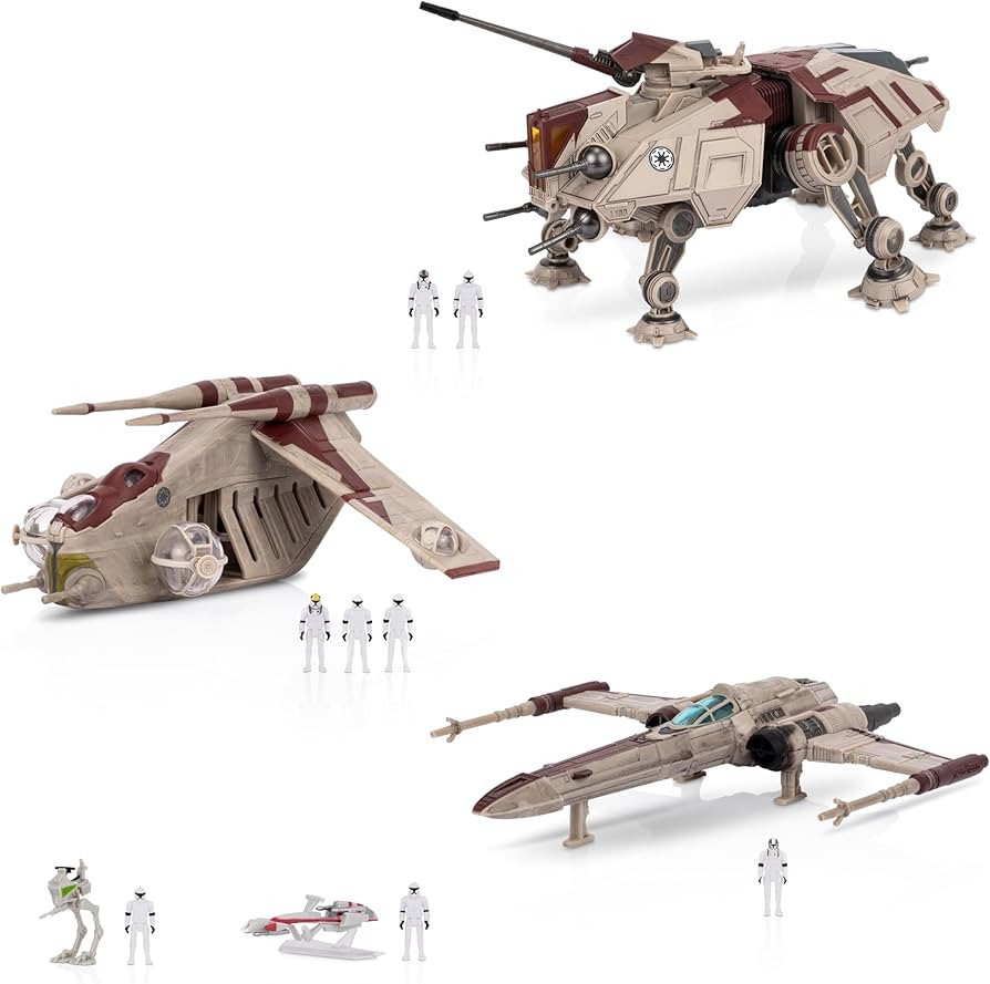 Star Wars Micro Galaxy Squadron Republic Attack Force Bundle Set - Deluxe Battle Pack with Five V... | Amazon (US)