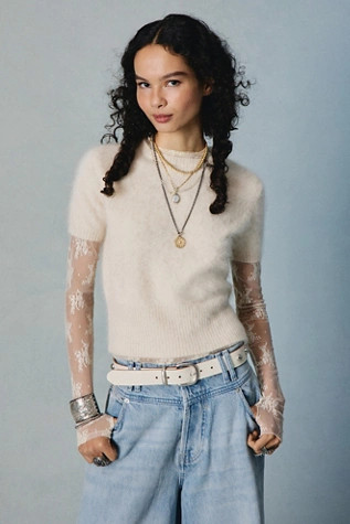 Belle Brushed Cashmere Tee | Free People (Global - UK&FR Excluded)