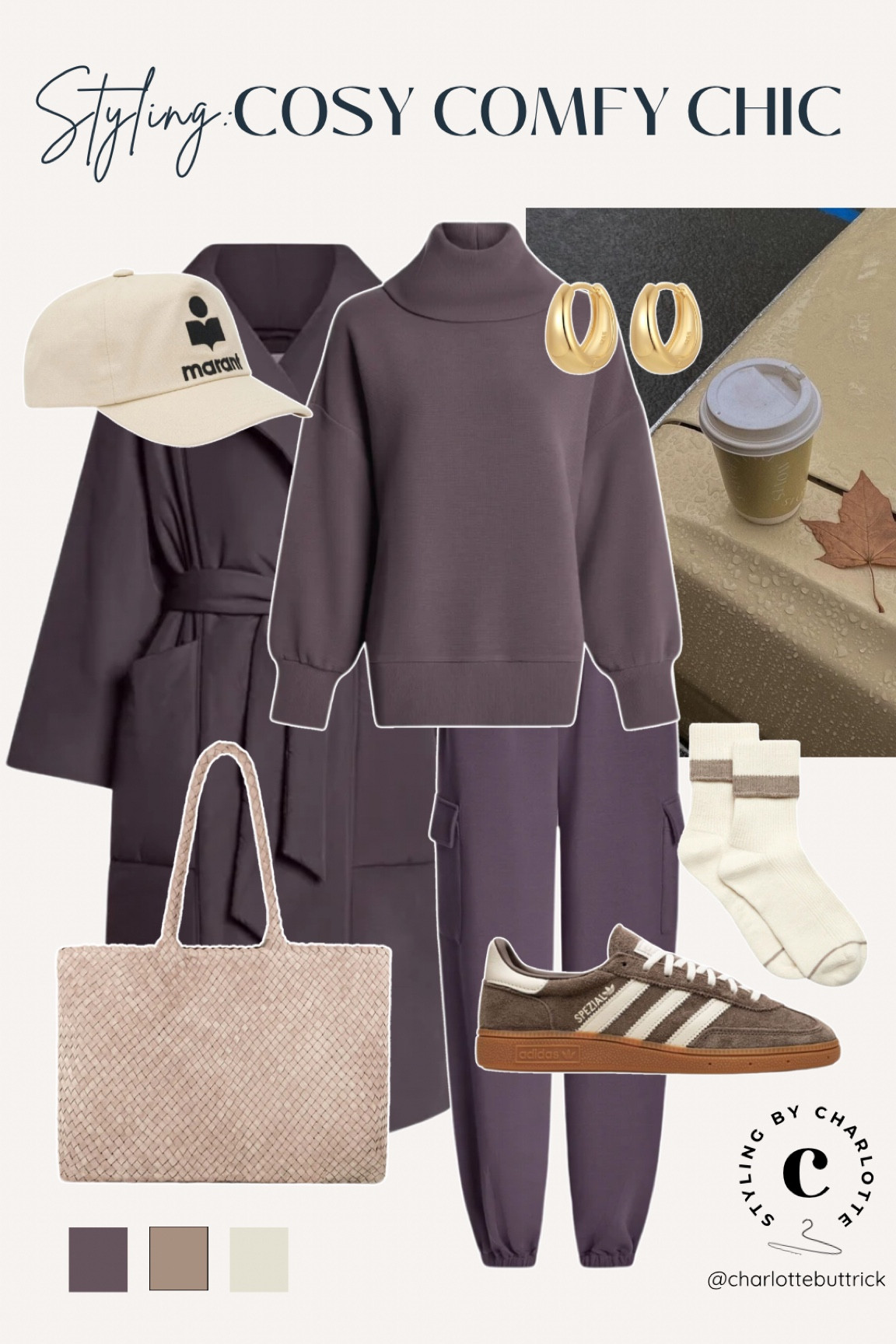 Varley loungewear - winter padded coat - suede bag - adidas spezial earth strata - casual chi  

#LTKshoes #LTKuk #LTKwinter
