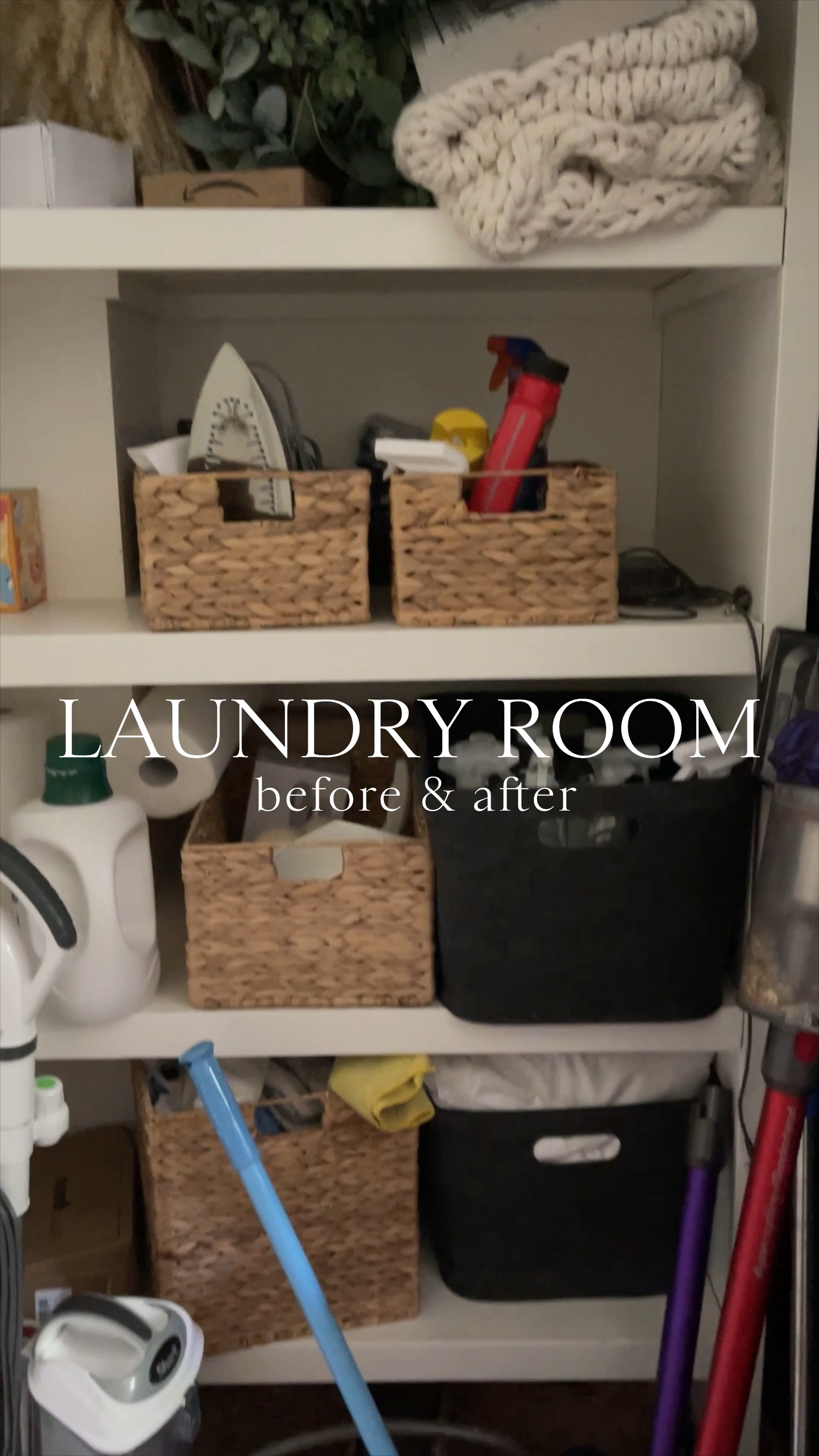 HOME \ laundry room before & after✨

Cleaning
New year 
Organization 
Amazon 

#LTKFindsUnder50 #LTKWatchNow #LTKHome