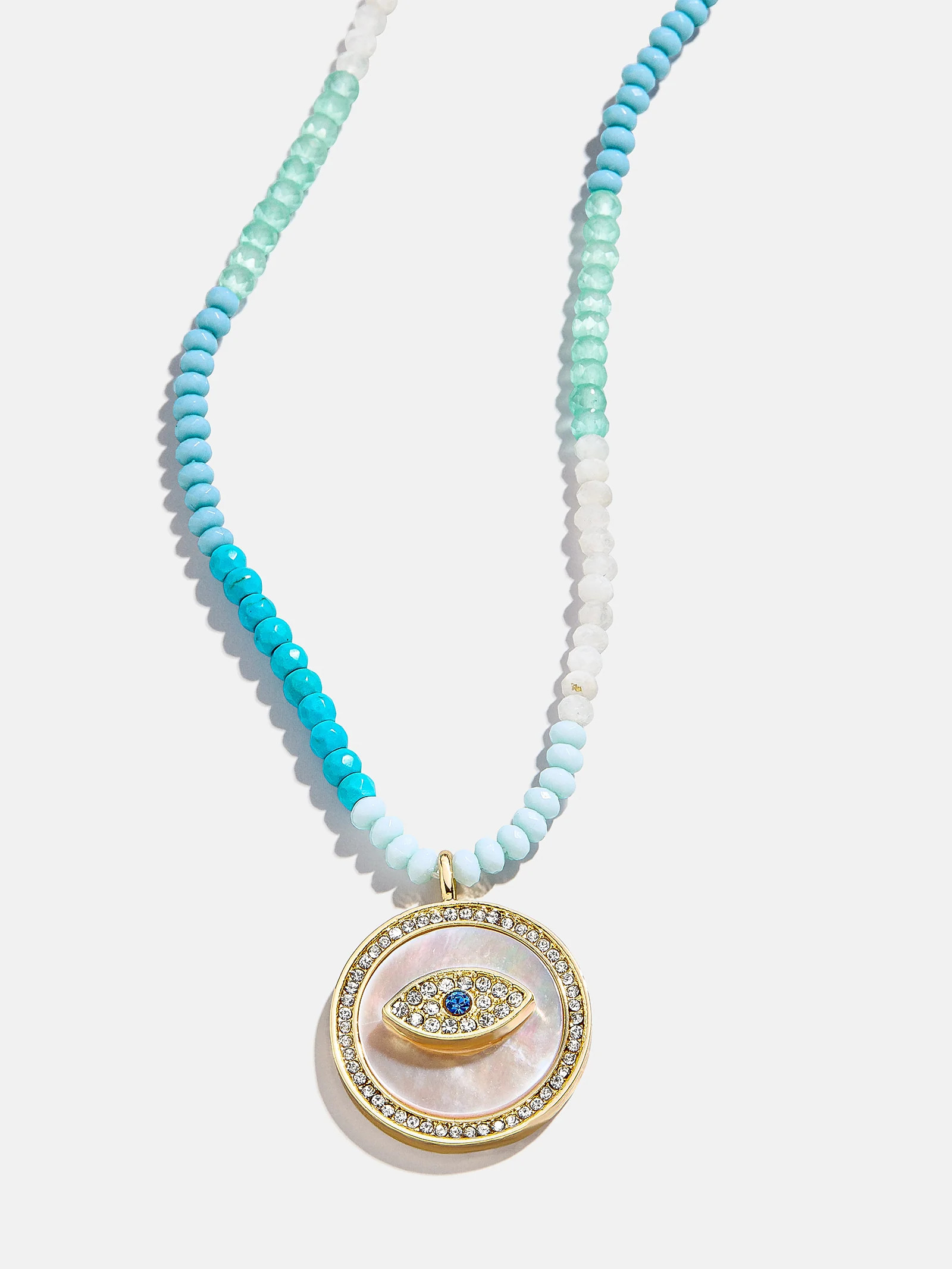 Evil Eye Semi-Precious Necklace - Gold/Blue | BaubleBar (US)