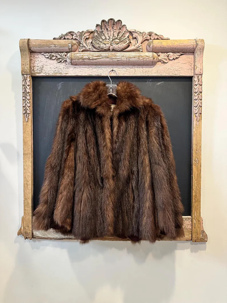 Vintage Fur Jacket / Mink Coat - Etsy | Etsy (US)