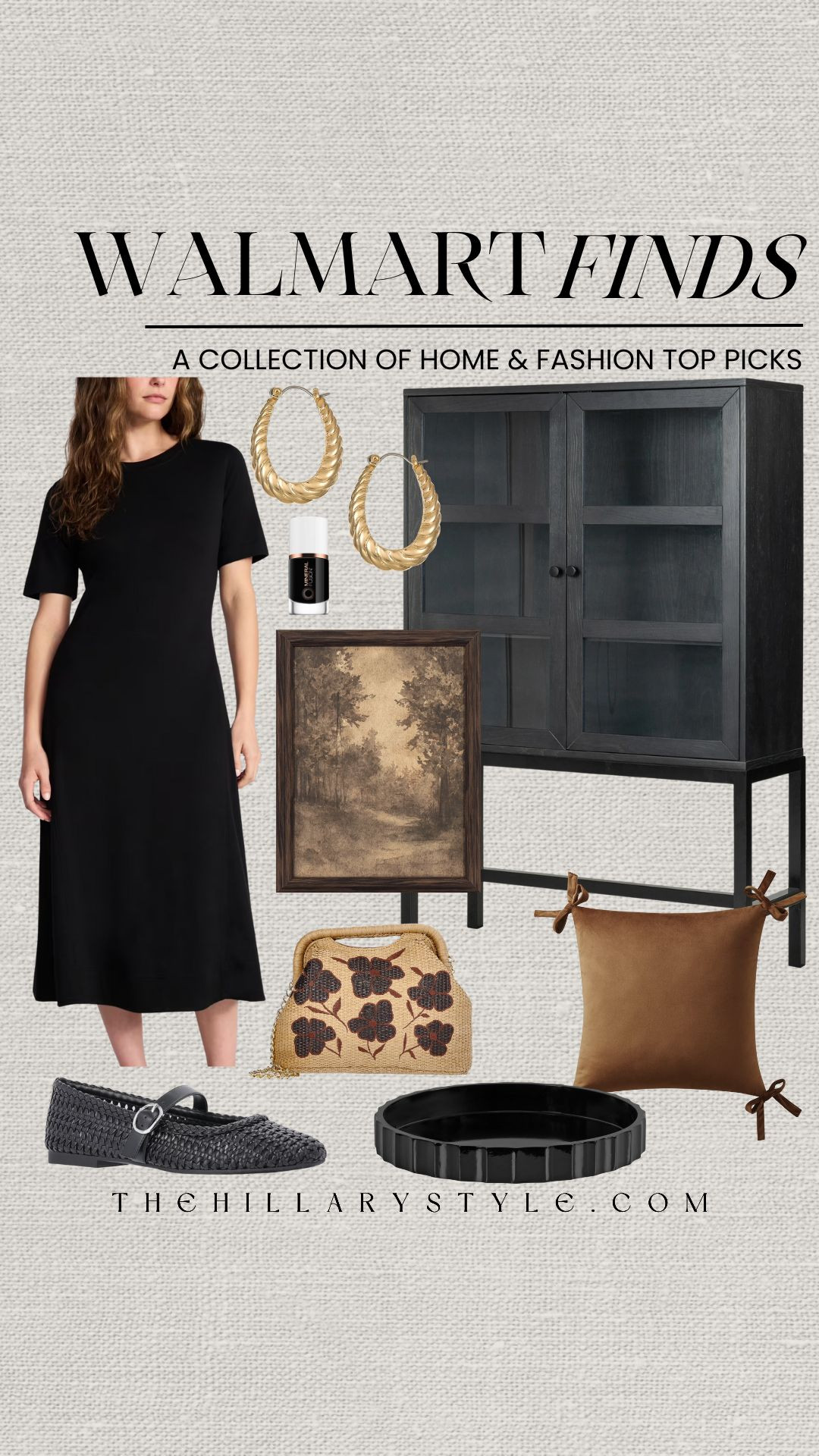 Walmart New Arrivals: Moody Elegance & Dark Neutral Aesthetics
The Walmart Home and Fashion drop just landed, and it is giving pure moody elegance! 🖤 I am completely obsessed with how these dark neutral finds bridge the gap between your wardrobe and your living space. We’re seeing a massive trend in 2026 for "Dark Coquette" and modern gothic elements—think lush velvet bow pillows paired with vintage-inspired landscape art. 🖼️✨

For the outfit, this chic black midi dress and classic ballet flats are the ultimate quiet luxury staples. Pair them with that stunning floral straw handbag for the perfect touch of texture! 🌷 Carry that same vibe into your home with a sleek black cabinet and a minimalist display bowl to anchor your entryway. Whether you’re refreshing your space or your style, these Walmart finds from Better Homes & Gardens and Scoop prove that high-end design doesn't have to have a high-end price tag. Snag these 2026 aesthetic essentials while they're still in stock! 🕯️🌑

#TheHillaryStyle #WalmartStyle #WalmartHome #WalmartFinds #MoodyAesthetic #DarkNeutrals #QuietLuxury #HomeDecorTrends2026 #ModernGothic #CoquetteCore #NeutralHome #SpringFashion2026 #AffordableInteriorDesign #BlackDressStyle 

 

#LTKootd #LTKSeasonal #LTKHome