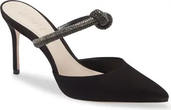 Schutz Pearl Pointed Toe Mule | Black Heels Black Pumps Black Mules winter Dress Shoes | Nordstrom