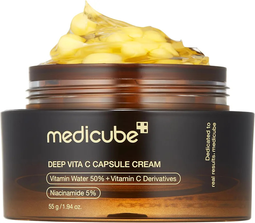 Medicube Deep Vitamin C Golden Boba Capsule Face Moisturizer - Liposome Capsules For Wrinkles, Sk... | Amazon (US)