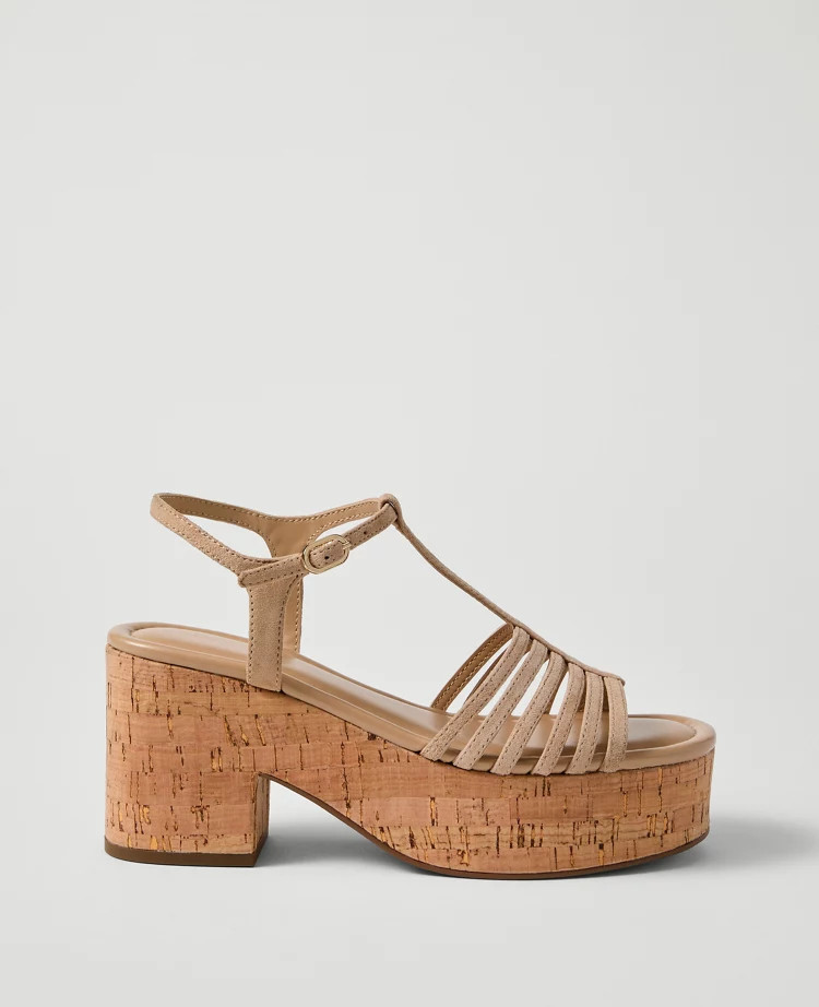 Suede Platform Sandal | Ann Taylor