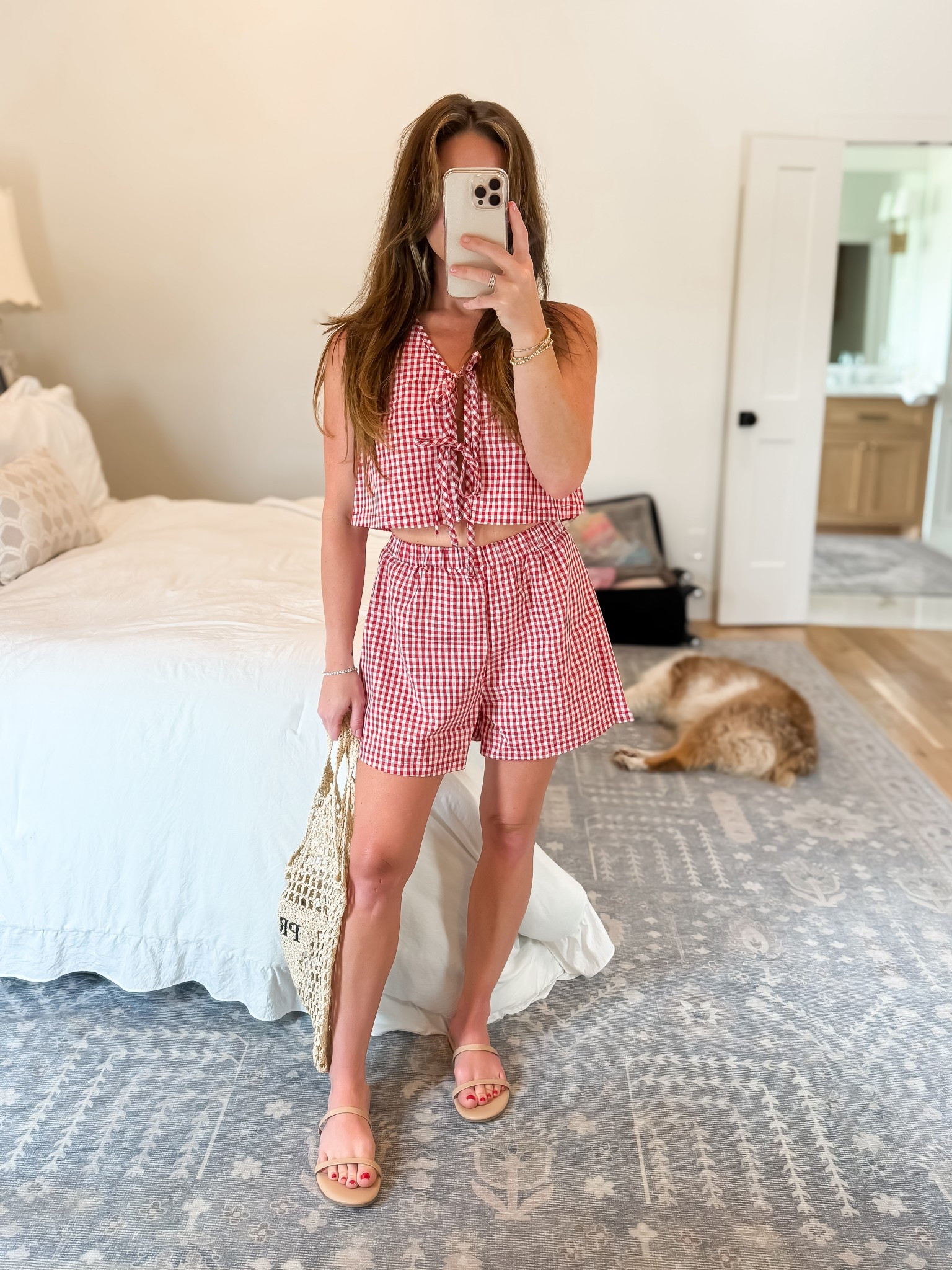 This summer, it’s all about the gingham! I am loving this two piece boxer set with the boxy vest that ties in the front! Wearing the Small! 

#LTKSummerEdit #LTKPetite #LTKStyleTip