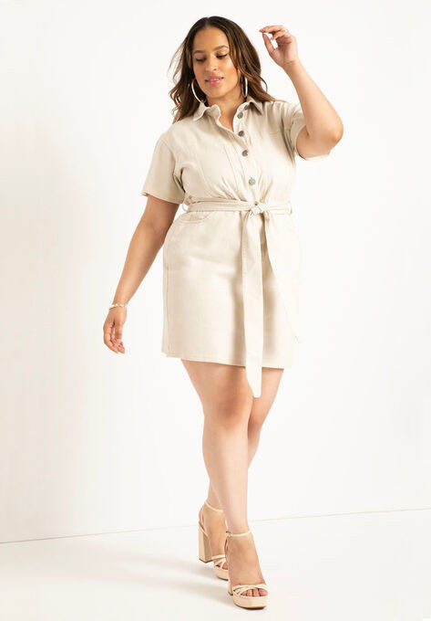 Denim Mini Dress | Eloquii