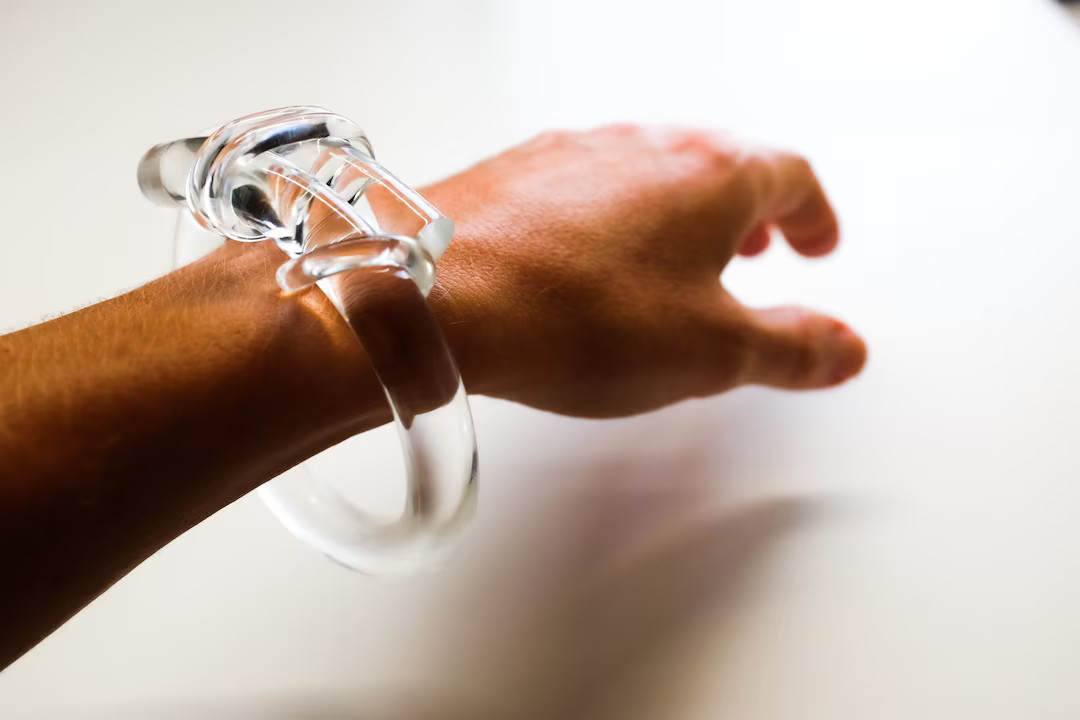 TRANSLUCENT KNOT BRACELET, Knot Bracelet, Lucite Bangle, Lucite Cuff, Acrylic Bracelet, Acrylic B... | Etsy (US)
