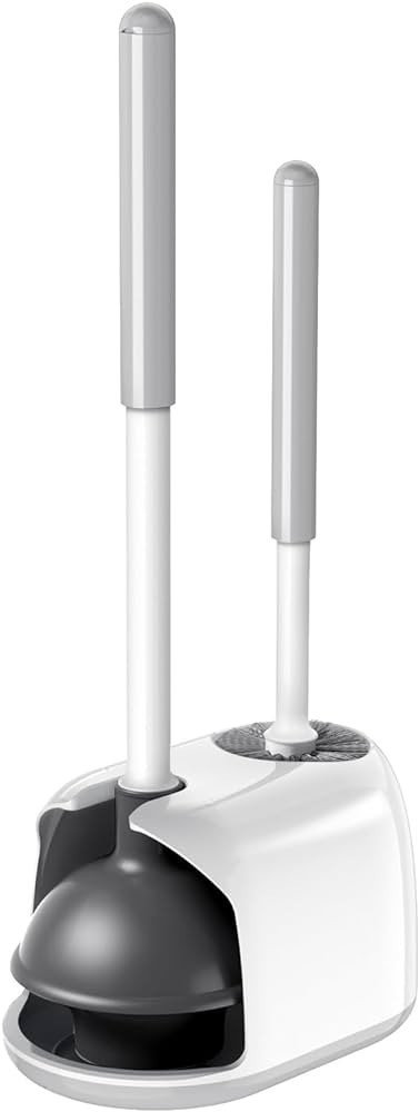 MIBIO Toilet Plunger and Brush,2 in 1 Toilet Bowl Brush and Plunger Set for Bathroom Heavy Duty, ... | Amazon (US)