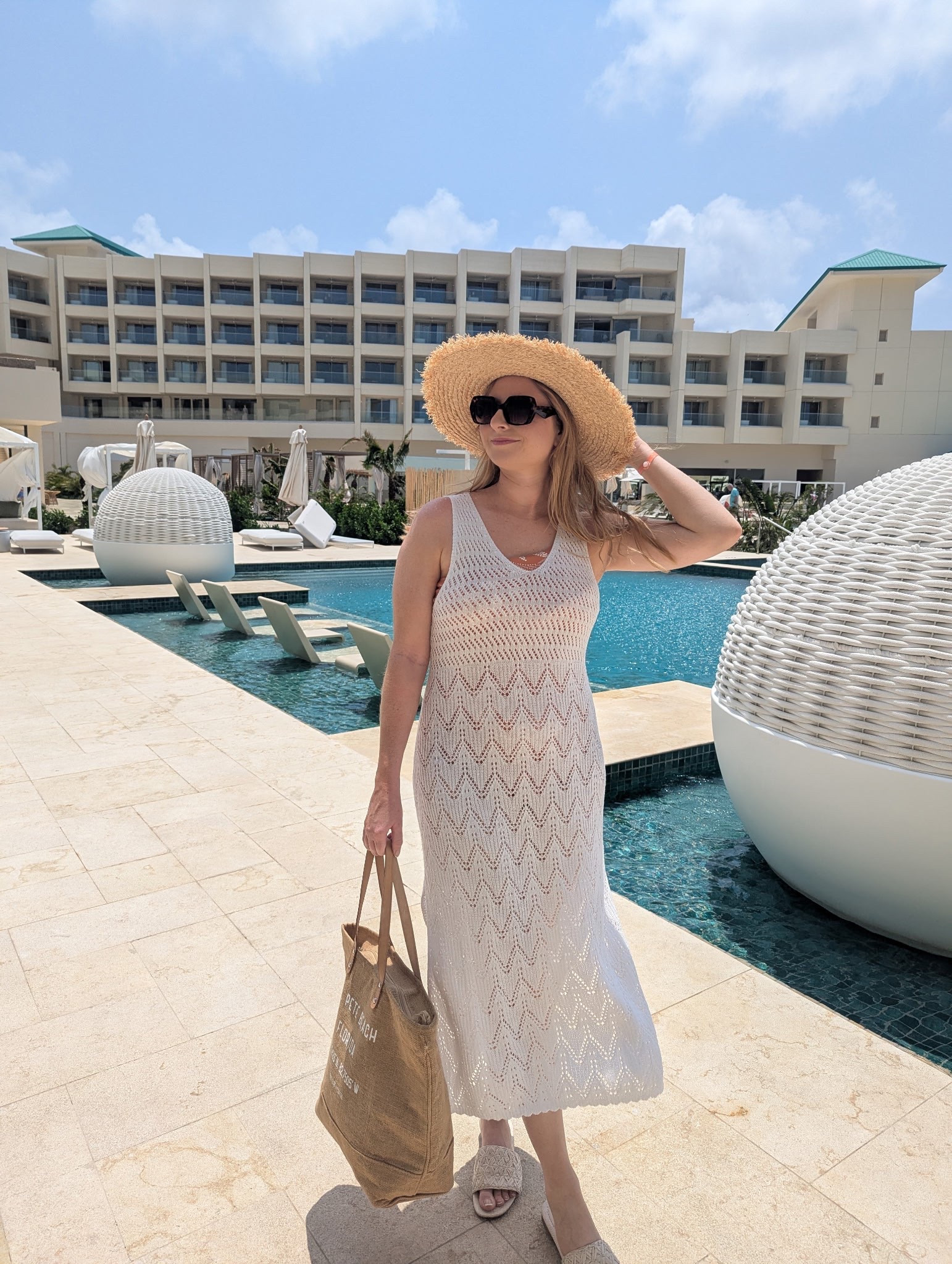 Vacation outfit, crochet knit dress, crochet knit cover up 

#LTKMidsize #LTKSwim #LTKSeasonal