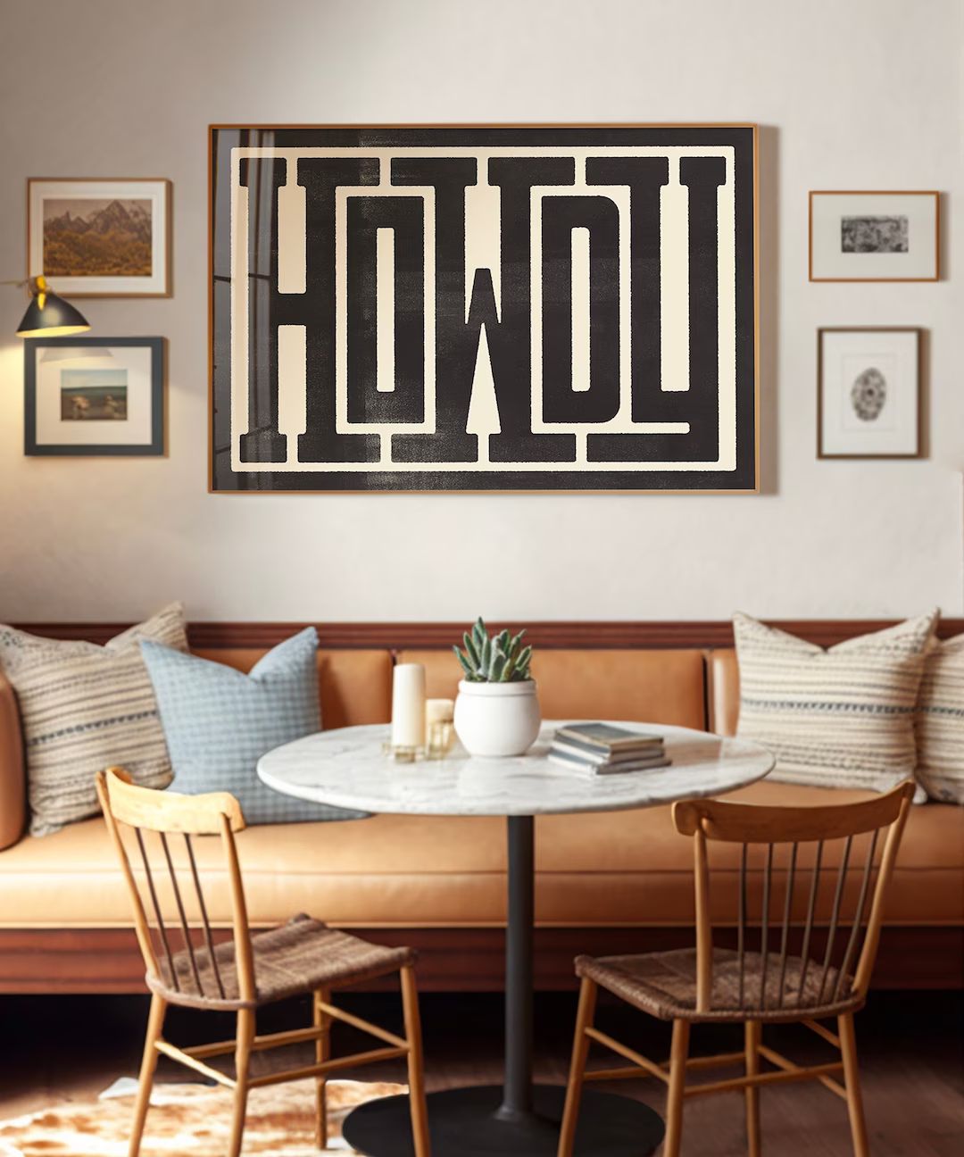 Howdy Typography Art Print Western Decor Southwestern Wall - Etsy | Etsy (US)