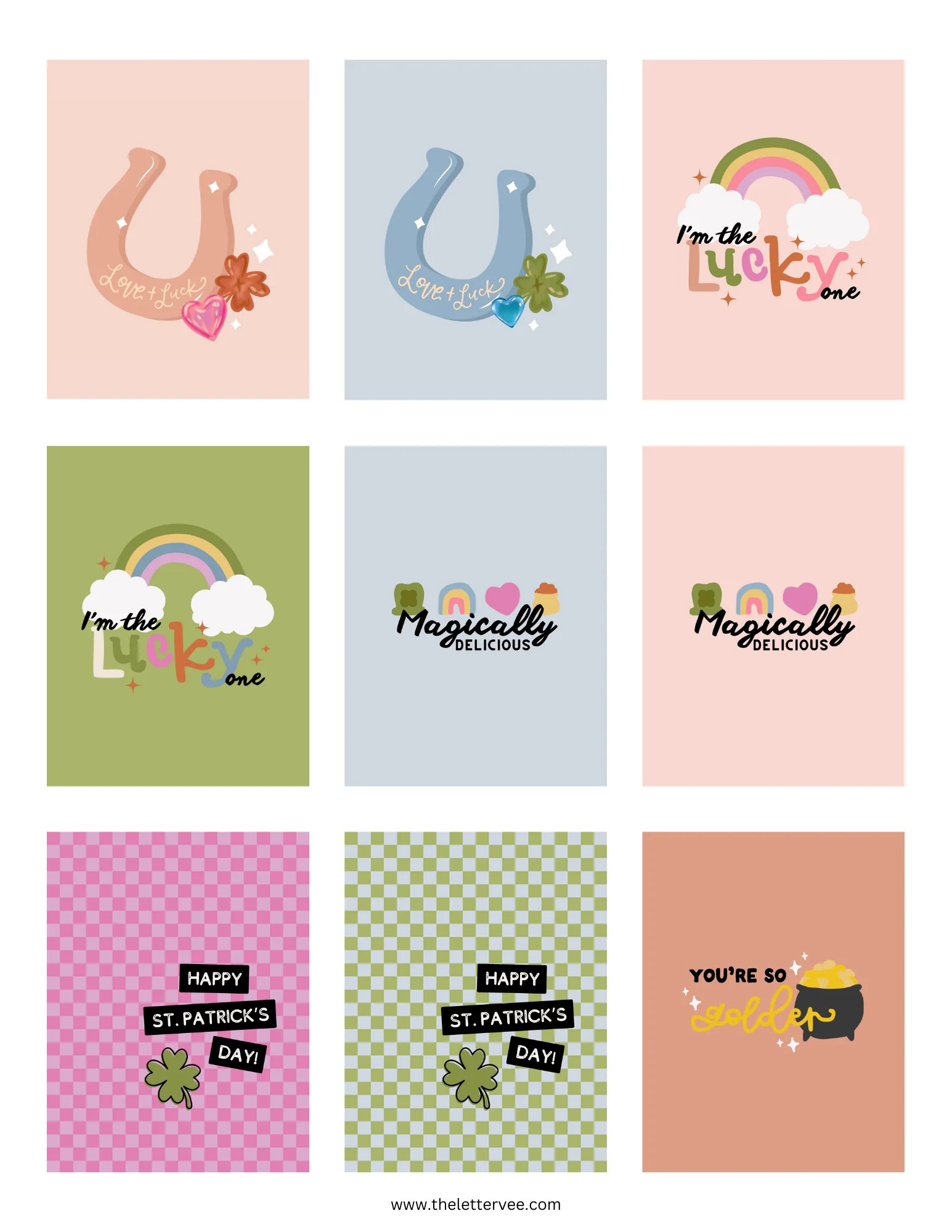 Doll House St. Patrick's Day 2024 Collection | Printable Play | The Letter Vee