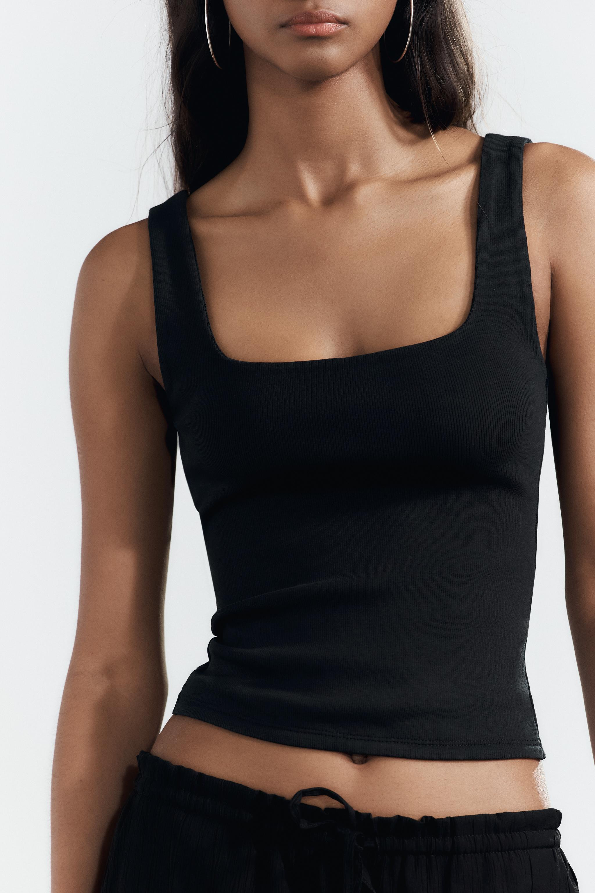 WIDE STRAP VEST TOP | Zara UK