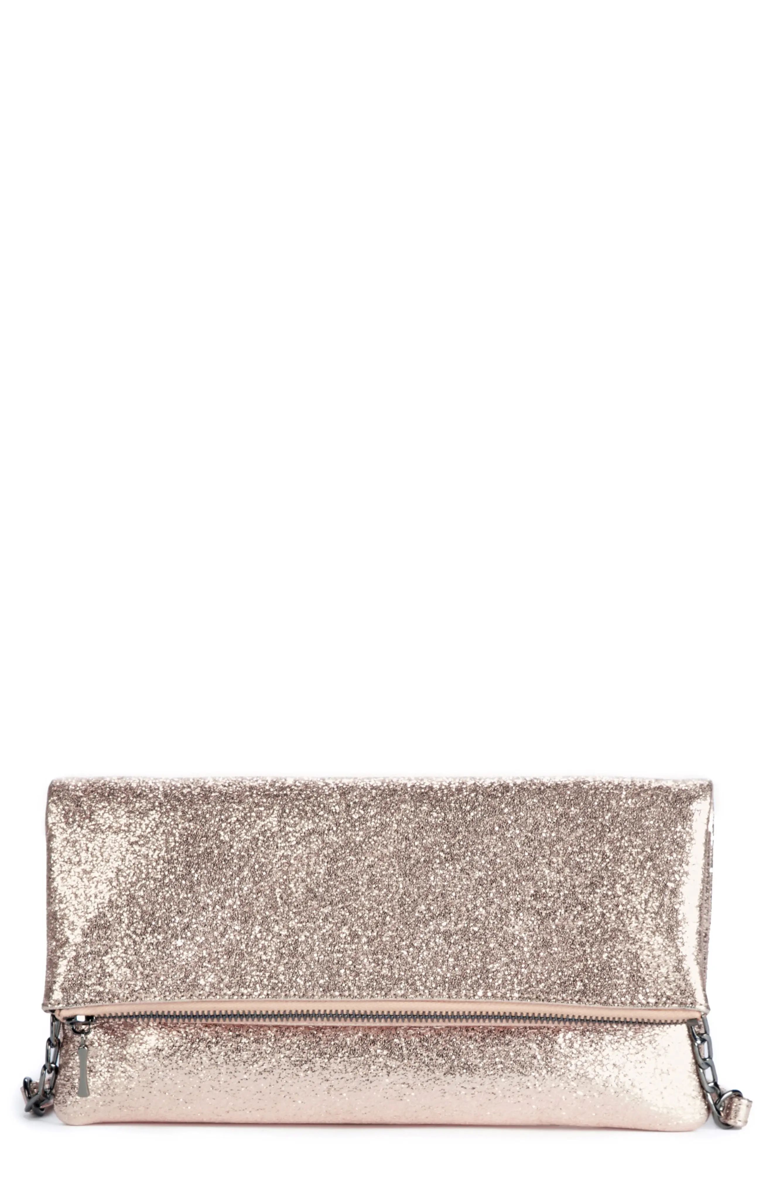 Maci Crinkle Faux Leather Foldover Clutch | Nordstrom